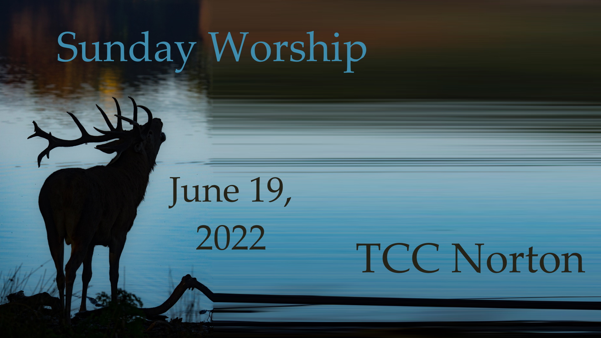 Worship For Sunday June Trinitarian Congregational Church